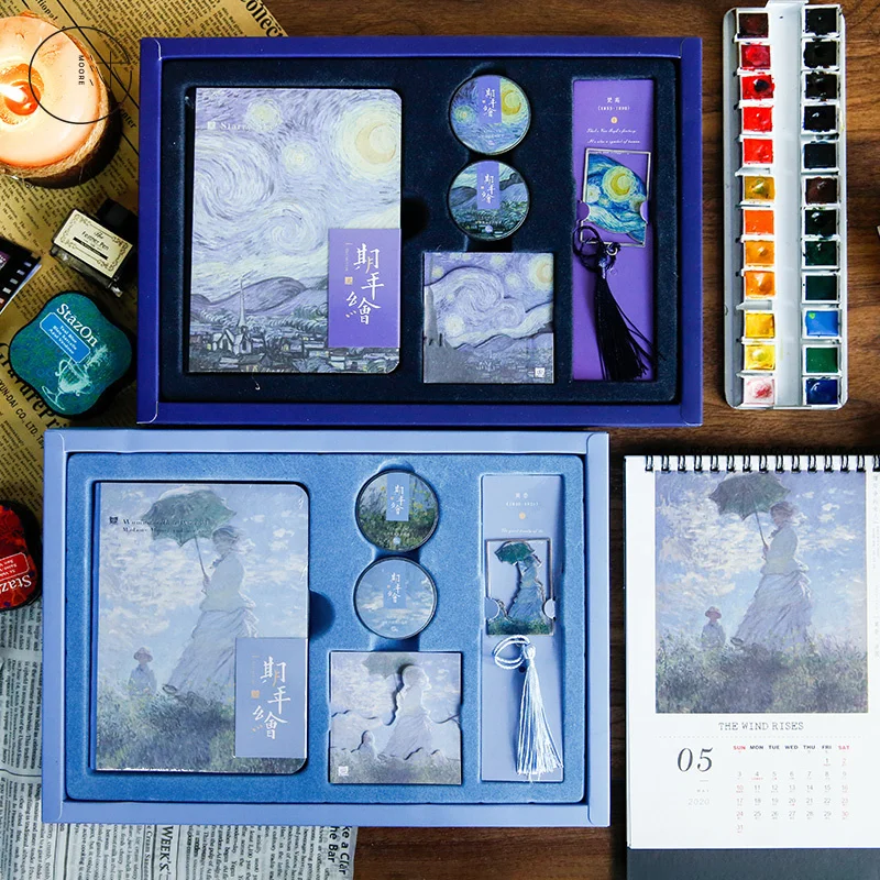

Всемирно известные картины Ван Гога, чистый альбом для набросков, дневник, набор для рисования, альбом для набросков, детский подарок на ден...