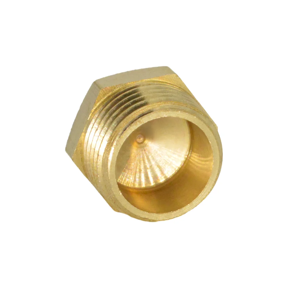 Фото YQBS Латунная шестигранная заглушка 1/8 дюйма 1/4 дюйма 3/8 дюйма 1/2 дюйма 3/4 дюйма с наружной внутренней резьбой Латунная заглушка для трубного фитинга №5