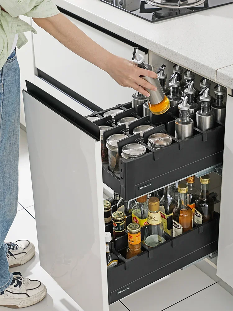 Корзина Yichi кухонный шкаф из нержавеющей стали 304 двухслойный ящик чаша для