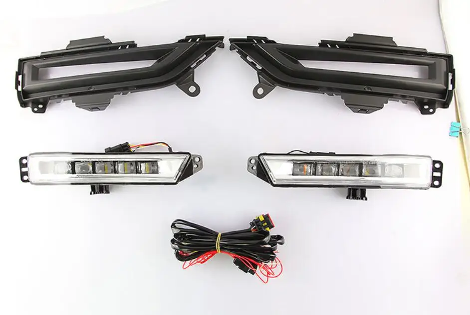 1 комплект автомобильный бампер для honda HR-V HRV фара xrv vezel 2019 ~ 2021y светодиодные DRL