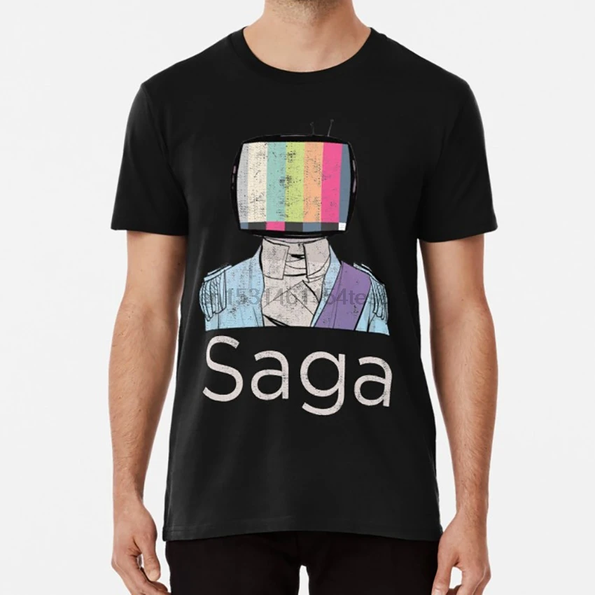 Футболка Сага принц комикс мультфильм эскиз чернила робот четвёртая королевская