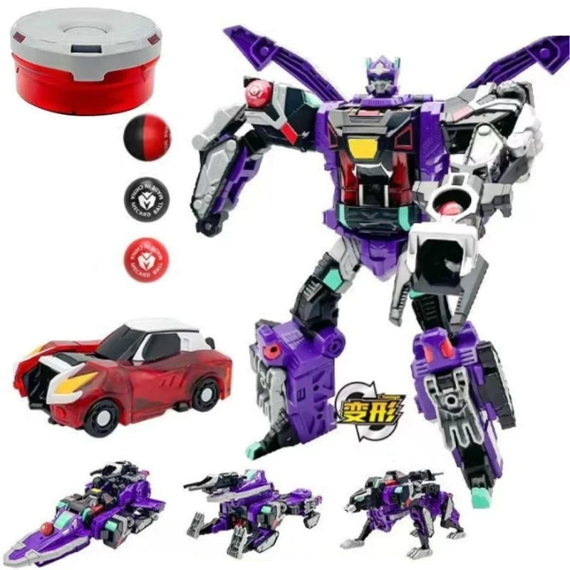 2023 Burst Speed Transform Car Robot Magic MeCard Ball Mech Deformation Mechanical Beast Magic Meta Bead Kids Shoot Battle Toys