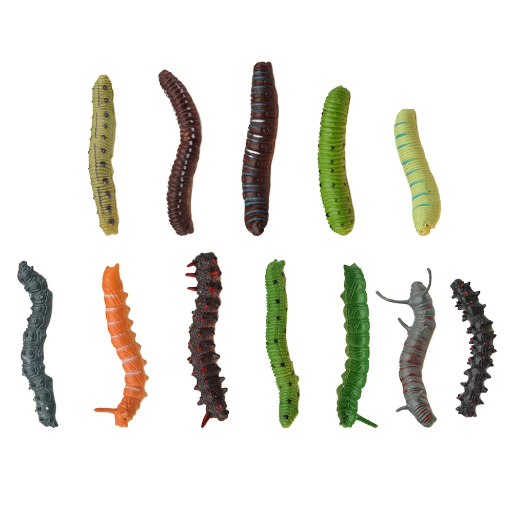 24 шт. детские игрушки искусственная гусеница моделирование украшения сада