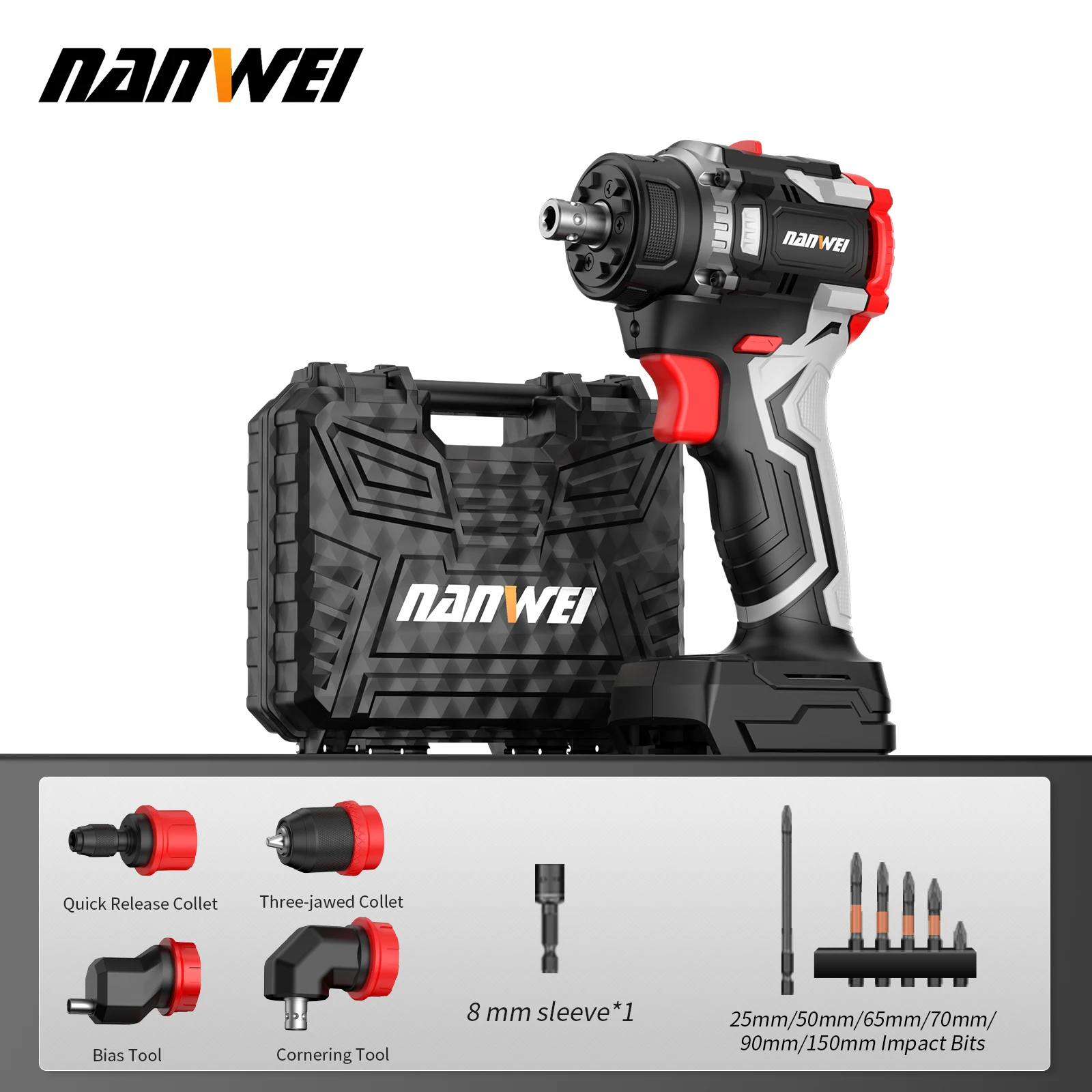 

NANWEI Беспроводная дрель 16,8В/21В