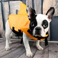 summer shark dog life vest pet life vest jacket dog clothes dog safety swimwear safety swimming suit for small medium large dog
