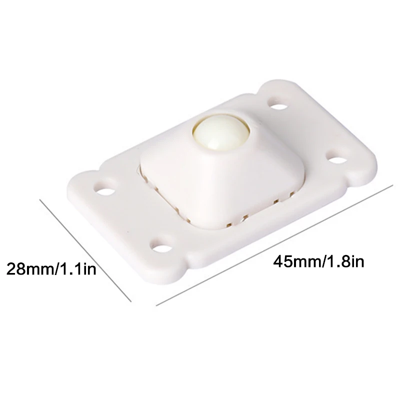 

4 шт., самоклеящиеся поворотные мини-колесики для мусорного бака