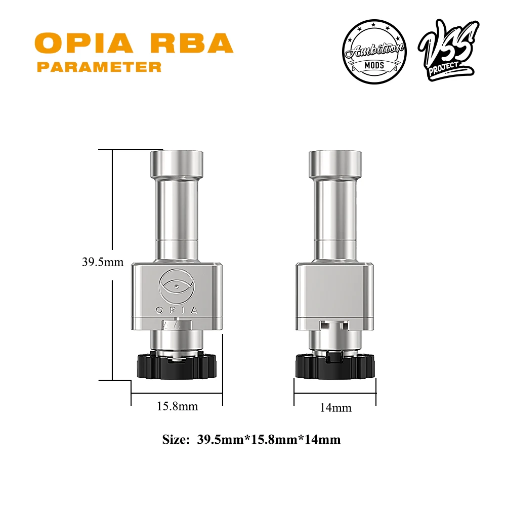 

YFTK Opia RBA SS316 MTL RDL Ambition Mods For SXk BB Billet Box Boro Tank Cthulhu Pulse AIO Mod With 0.8/1.0/1.2/2.0mm Air Pins