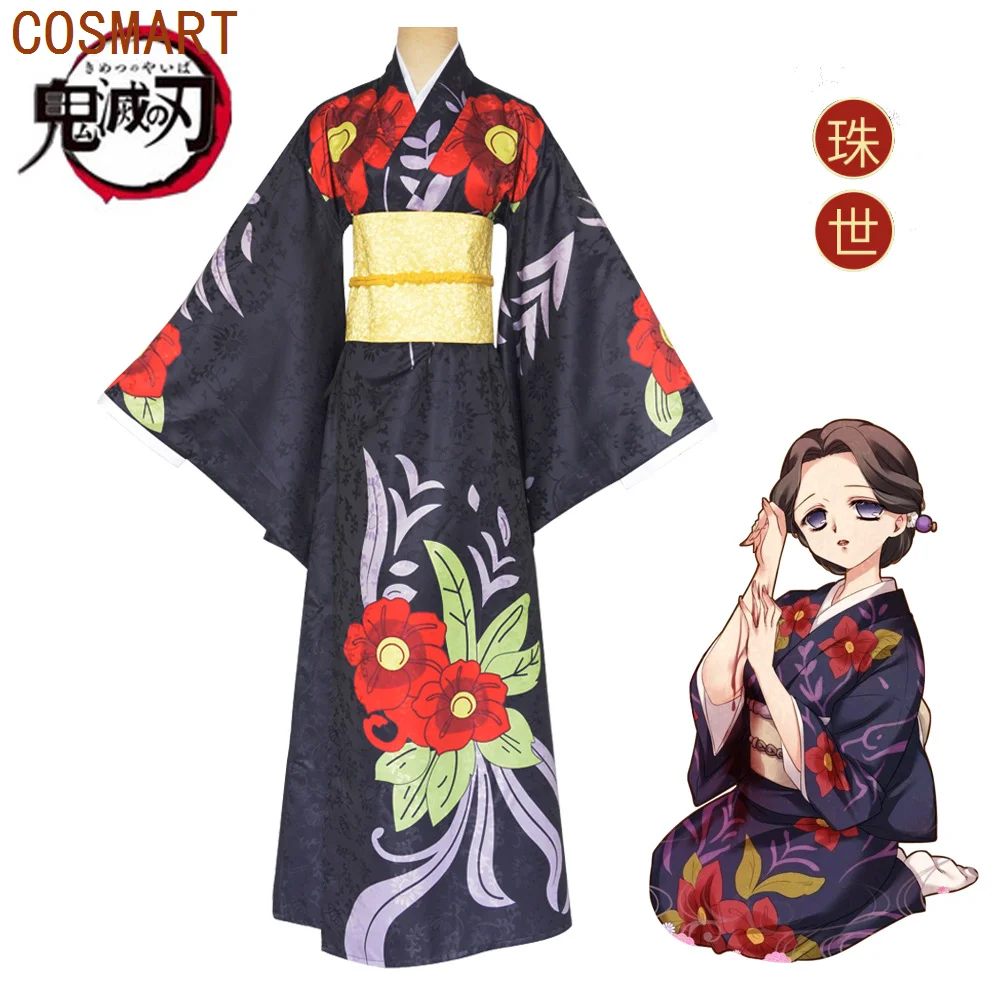 

COSMART Kimetsu No Yaiba Tamayo Kimono Cosplay Costume Cos Game Anime Party Uniform Hallowen Play Role Clothes Clothing