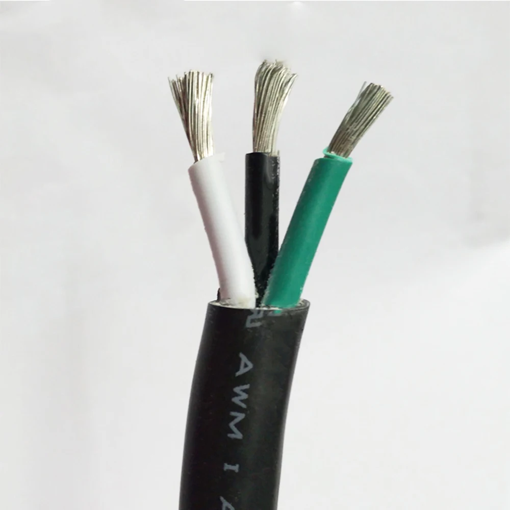 

4mm Square Sheathed Cable Multi core UL2464-12AWG Tinned Wire RoHS 3pin PVC Insulated Decoration Cable 300V