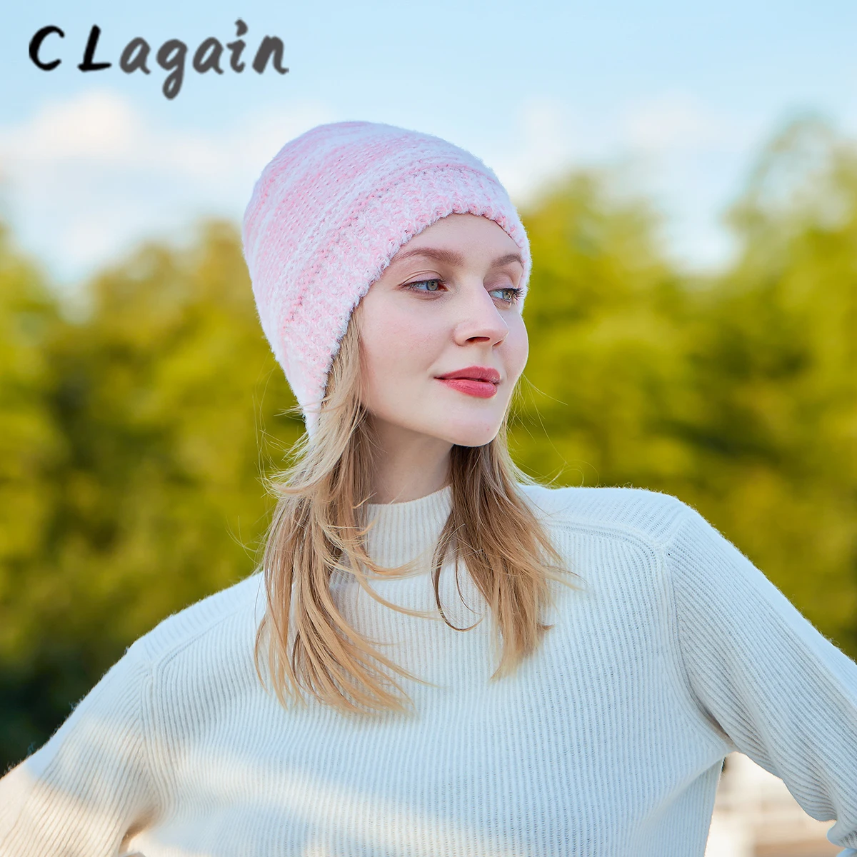 

Autumn Winter Fashion Knitted Beanies For Women Girls Thermal Windproof Hat Crochet Skullies Wool Hat Skiing Beanie Street Caps