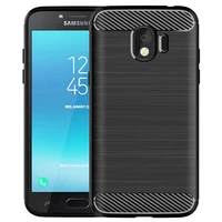 shockproof carbon fiber case for samsung galaxy j2 2018 brushed texture silicone case for galaxy j2 pro 2018 soft phone cover