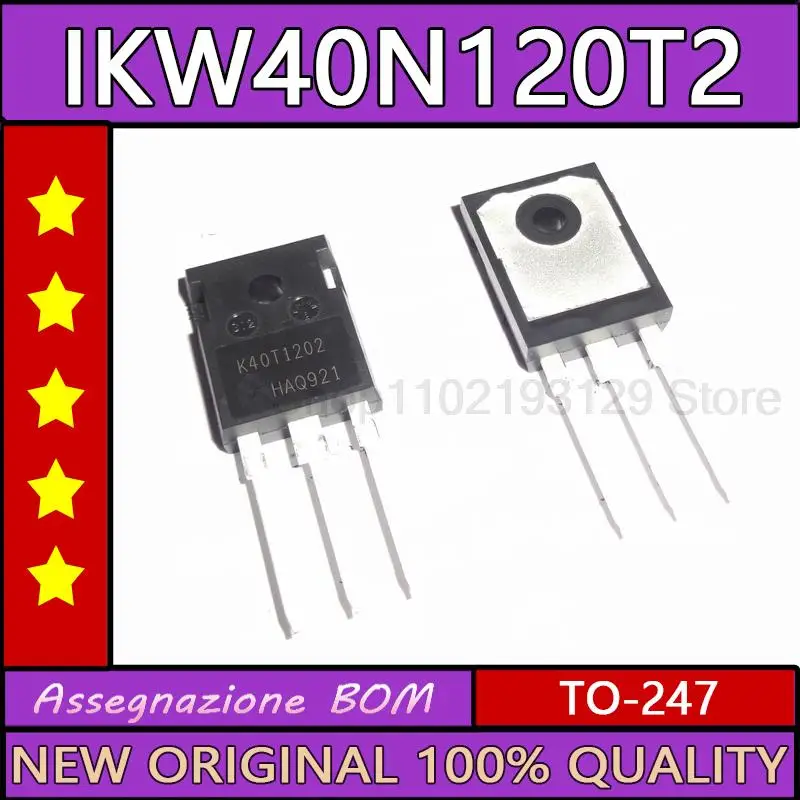 

K40t1202 новая Оригинальная импортная бтиз-трубка 40 А 1200 в ikw40n120t2