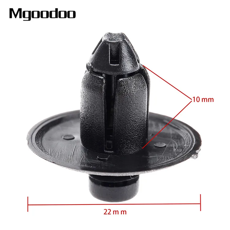 

50Pc Car Door Trim Panel Clip Push-Type Retainer For Chrysler Fit 9mm Hole Auto Fastener Plastic Rivet Bumper Fender Cover Clips