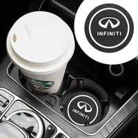 12pcs car silicone coaster fashion simple cup holder non slip mats for infiniti q50 qx60 fx35 g37 g35 qx70 qx50 m37 accessories