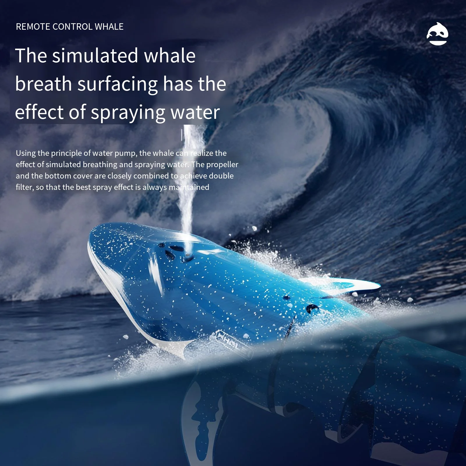 B4 имитация Кита с дистанционным управлением водная лодка электрическая летняя