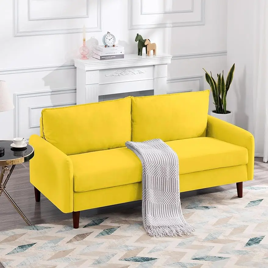 

Modern Cozy Loveseat,Soft Upholstery Futon Sofa Daybed,Small Love Seat Recliner minimalist sofa