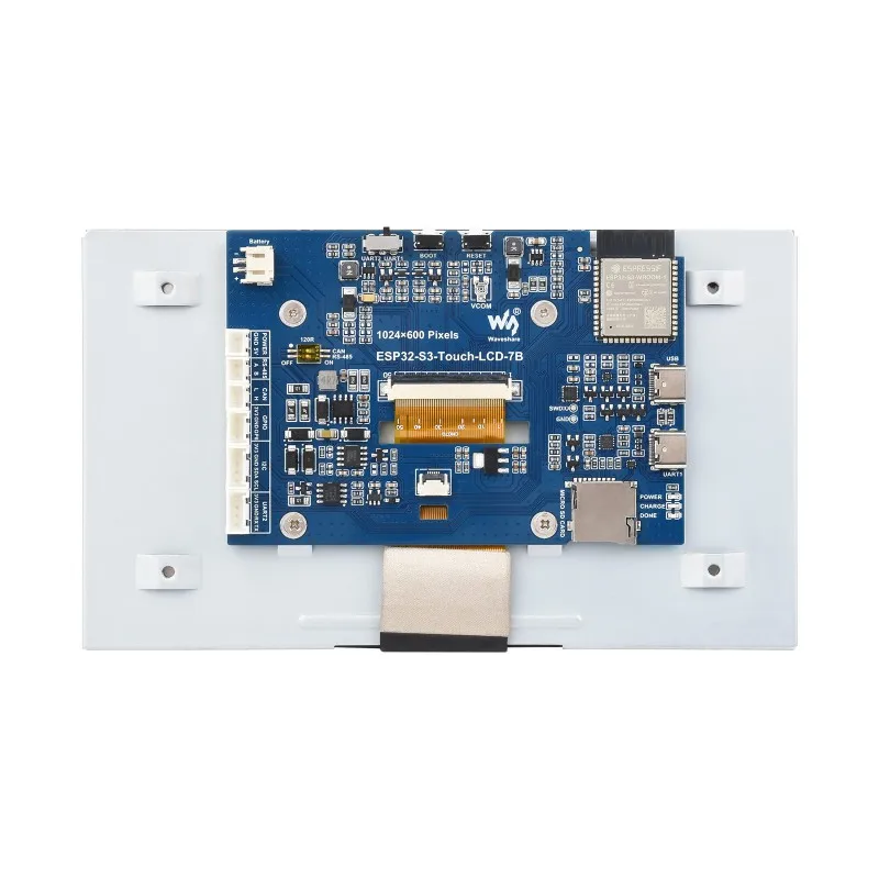 Плата для разработки с 7-дюймовым дисплеем ESP32-S3, тип B, ESP32 с дисплеем, 1024×600, опционально с функцией сенсорного управления, 32-битный процессор LX7 (art.: 3920dbe2bed51) - 3920dbe2bed51