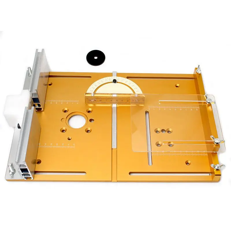 

Фрезерный стол, вставная пластина, верстак, флип-Крышка для циркулярной пилы с направляющей для торцов, алюминиевый профиль