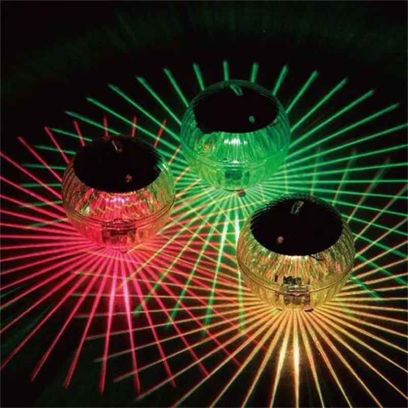 

Outdoor Floating Underwater Ball Lamp Solar Powered Color Changing Swimming Pool Party Night Light For Yard Pond Garden La