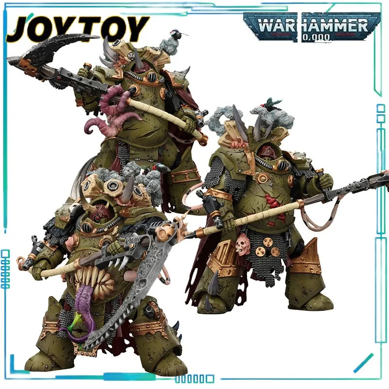 Фото Коллекционная подвижная фигурка JOYTOY: Отряд Смерти (Deathguard) из серии WARHAMMER 40,000, модель Терминатора в плаще смерти (Deathshroud), готовая к сборке, в подарок №2