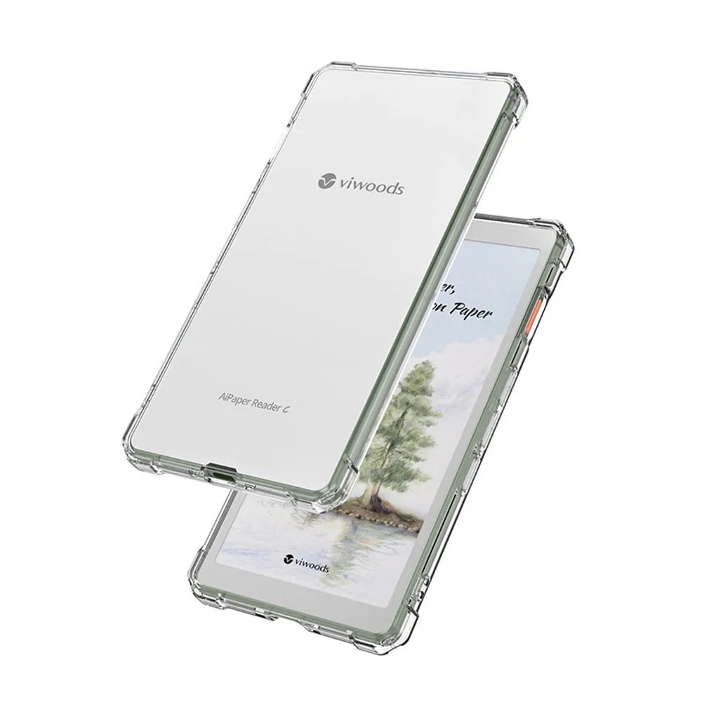 Фото Чехол для Viwoods AiPaper Reader C 6,13 дюйма с четырьмя углами, защита от ударов, прозрачный мягкий корпус, защитный чехол для электронной книги №2