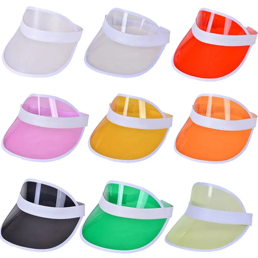 

PVC Empty Top Women Men Sports Accessories Visor Caps Anti-UV Sunshade Hat Summer Baseball Hat Bicycle Sun Hat