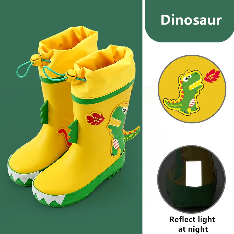 Children Raincoat Mating Rain Boots Unicorn Rain Boots Kids Boy Girls Rubber Boots For Children Non-slip Baby Water Shoes