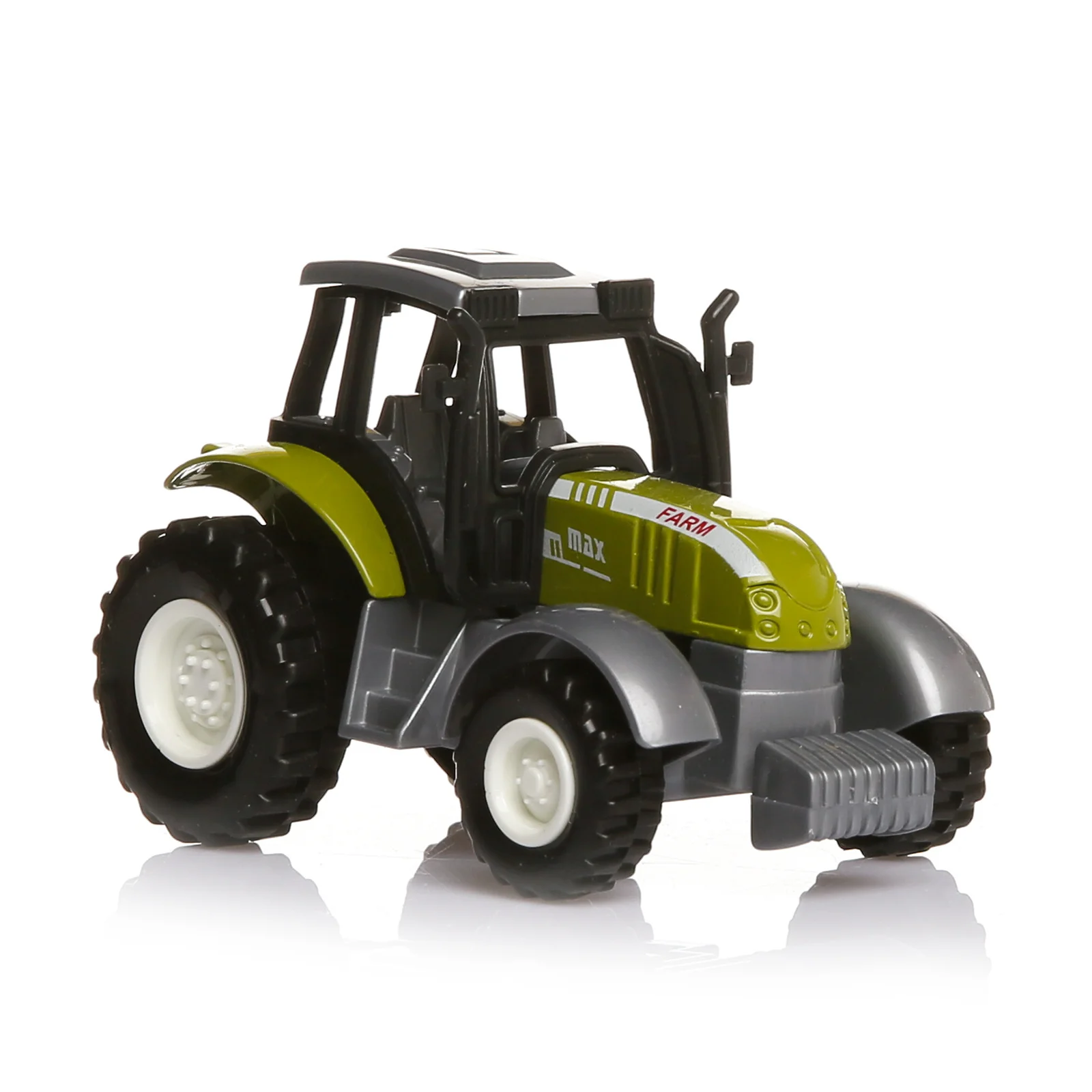 

Металлический трактор на дисплее