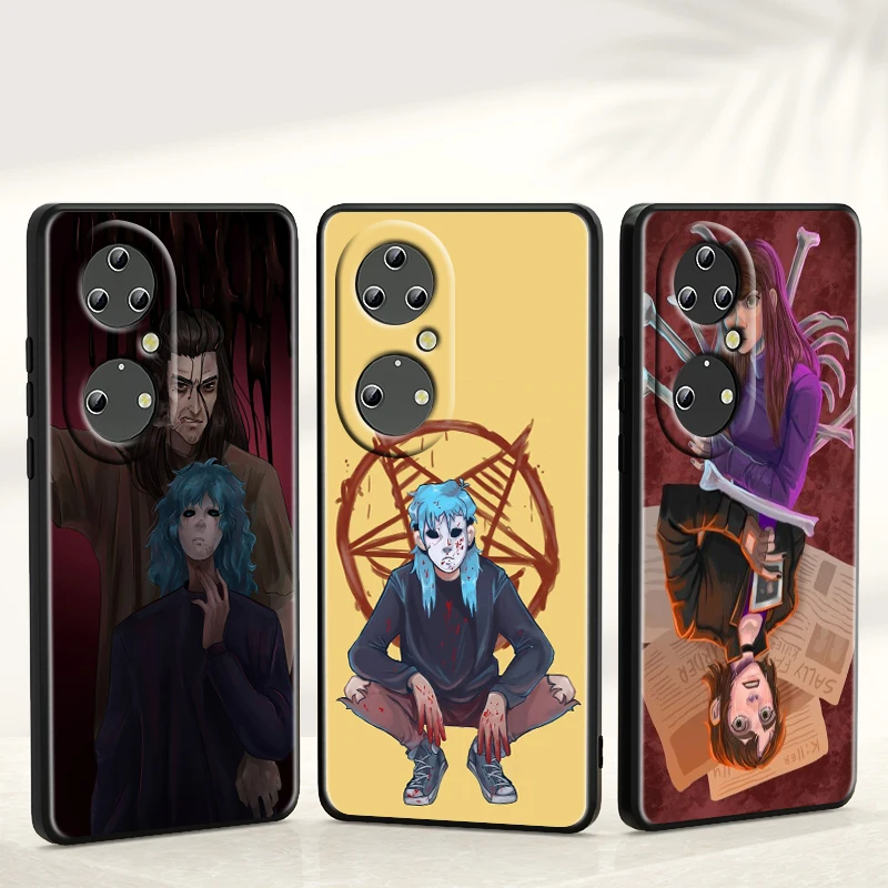 

Hot Sally Face Game For Huawei P50 P40 P30 P20 Pro Plus 5G 2019 E P10 P9 Lite mini 2017 Soft Black Phone Coque Fundas
