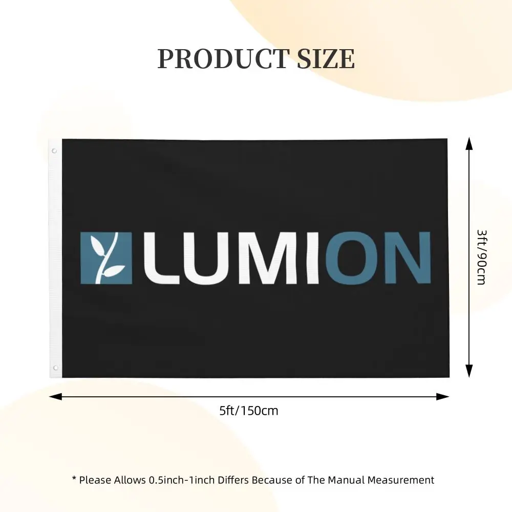 Новый двухсторонний баннер Lumion легкий флаг Садовый декоративный вечерние 3x5