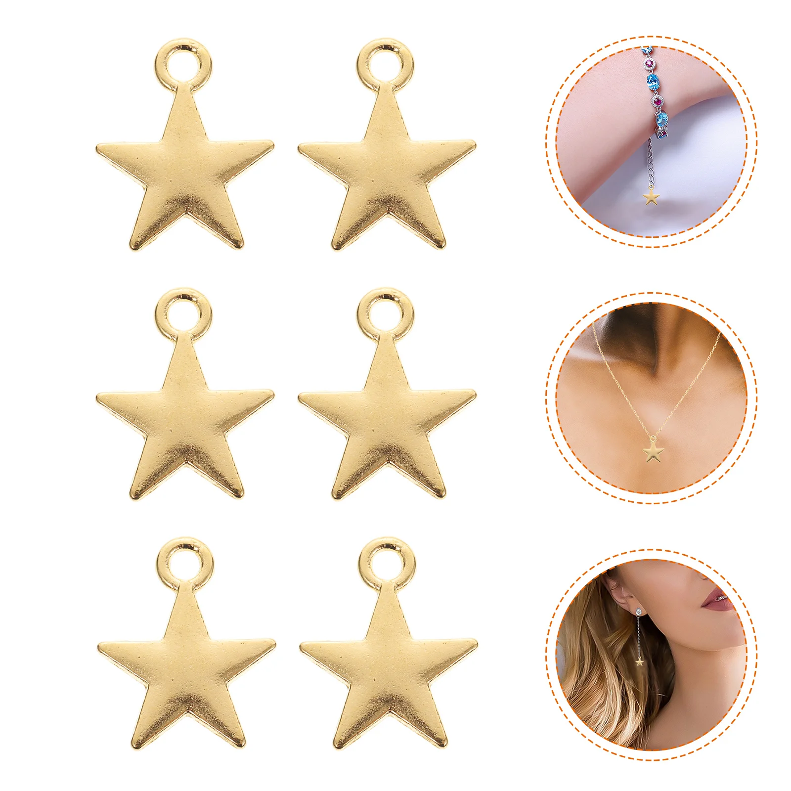 

30 Pcs Alloy Hollow Vintage Accessories Supplies DIY Earring Pendants Keychain Hanging Ornament Necklace Accessories