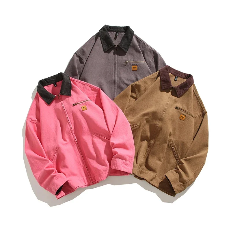 Американская высококачественная рабочая куртка с лацканами осенне-зимнее