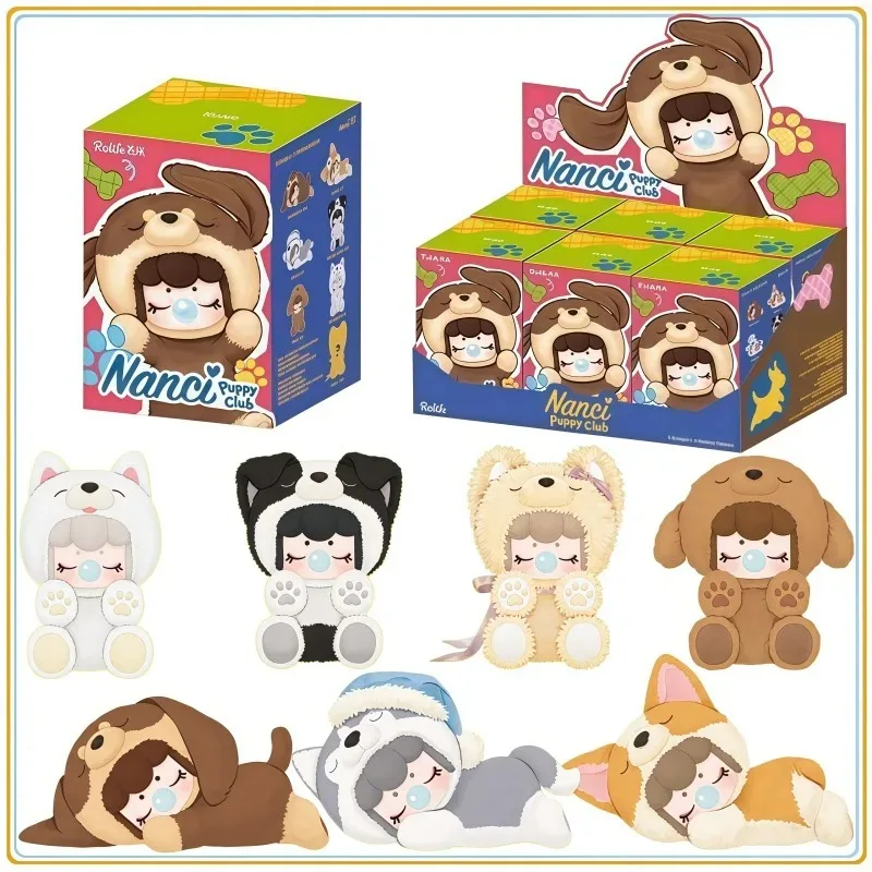 Фото В наличии: Оригинальная коллекционная серия Blind Box Rolife Nanci Dog Club – Аниме-фигурки, декоративные игрушки для праздников, подарки №1