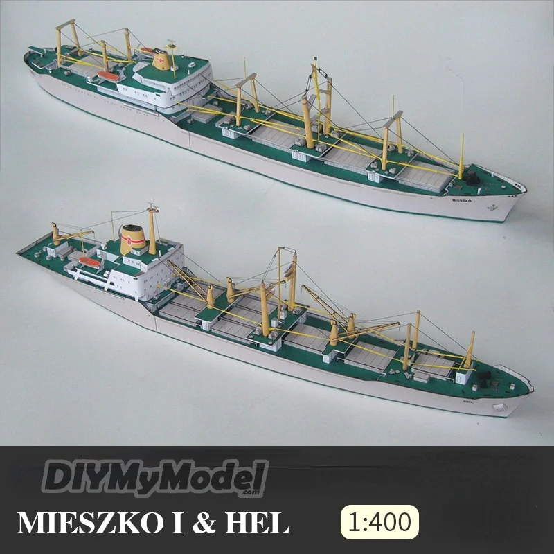 

DIYMyModeI Poland Mieszko I & hel 1:400 DIY Handcraft Paper Model Kit Handmade Toy Puzzles Gift Movie prop