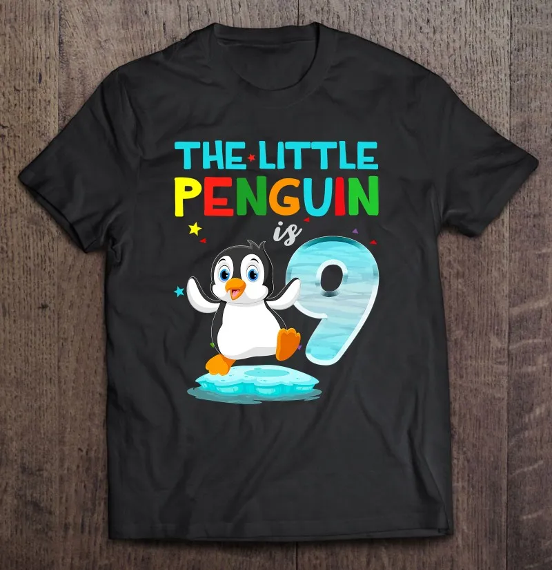 

9Th Birthday Shirt Penguin Shirts Birthday Shirt 9 Years Old T Shirt Manga Men's Clothing Aesthetic Clothing Clothing T-Shirts