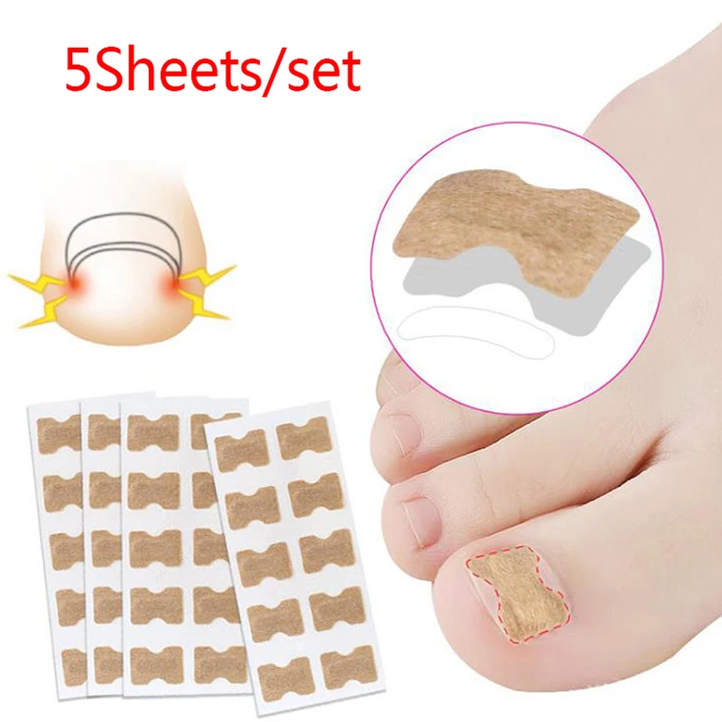 

5Sheets Toenail Corrector Ingrown Toe Foot Nail Correction Patch Nail Sticker