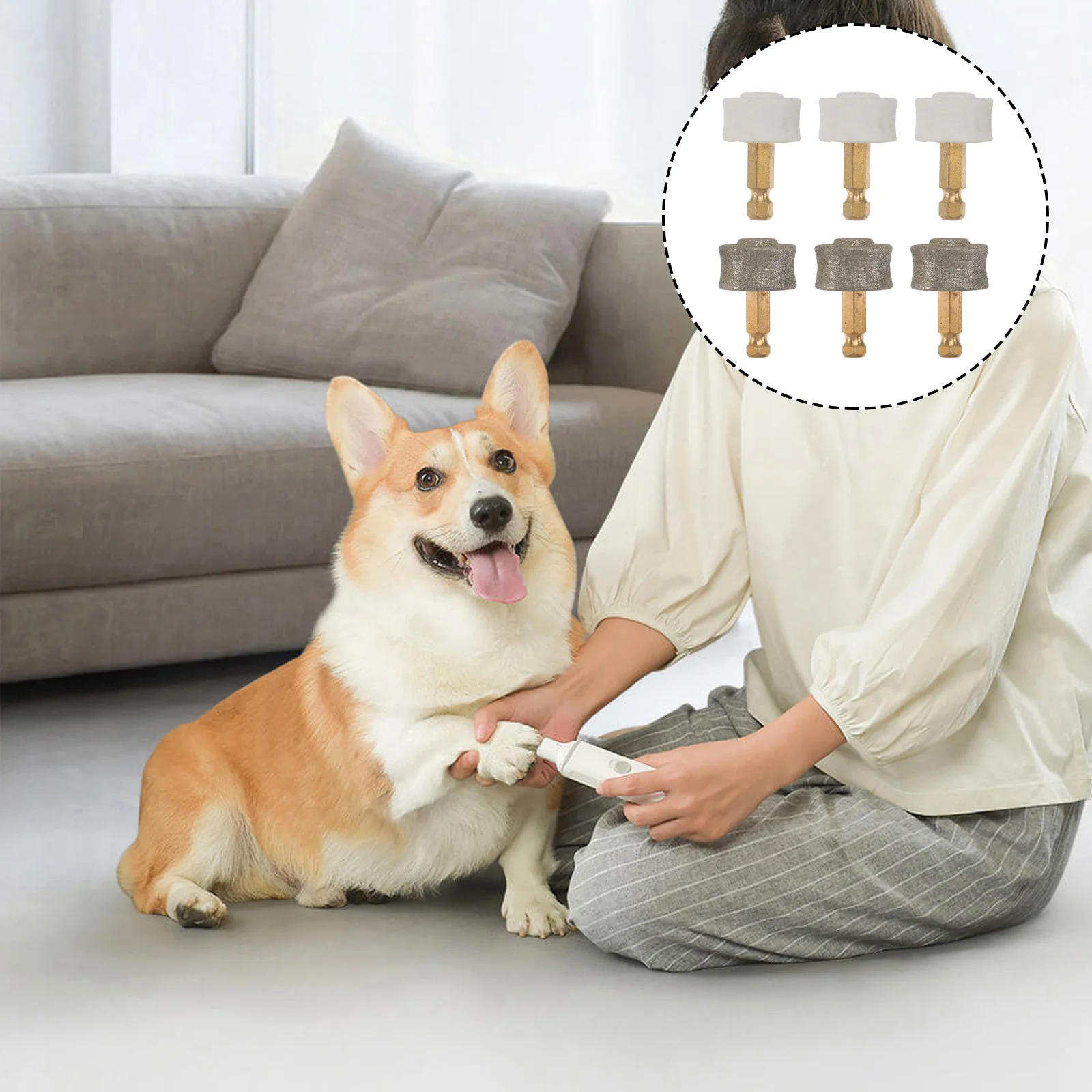 

Nail Pet Cat Grinder Grinding Head Dog File Claw Electric Tool Wheel Heads Polisher Care Reliable Grooming Accessory Board
