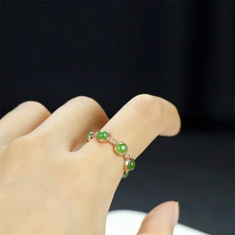 Горячая Распродажа натуральное кольцо ручной работы инкрустированное серебром