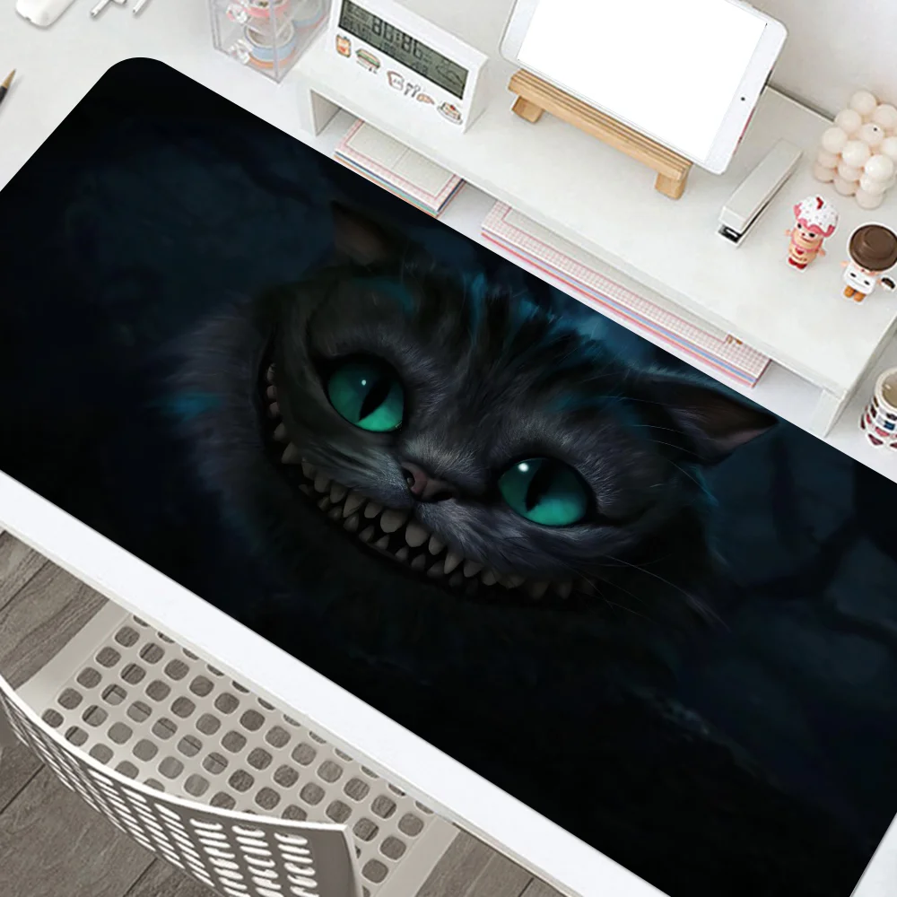 C-Cheshire Cat Alice In Wonderland Mousepad Non-slip Mouse Pad Suitable For Office Computers Laptops E-sports Game Desk Mats XXL