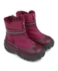 Ботинки детские мех 22016 кожа, МОСКВА бордо