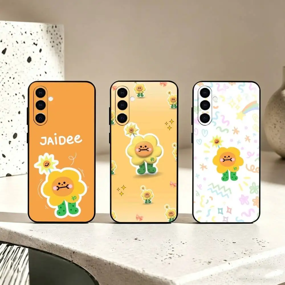 Фото Милый чехол для телефона J-Jaidee для Samsung Galaxy A73, A72, A71, A70, A53, A52, A51 и других моделей, мягкий черный чехол №1