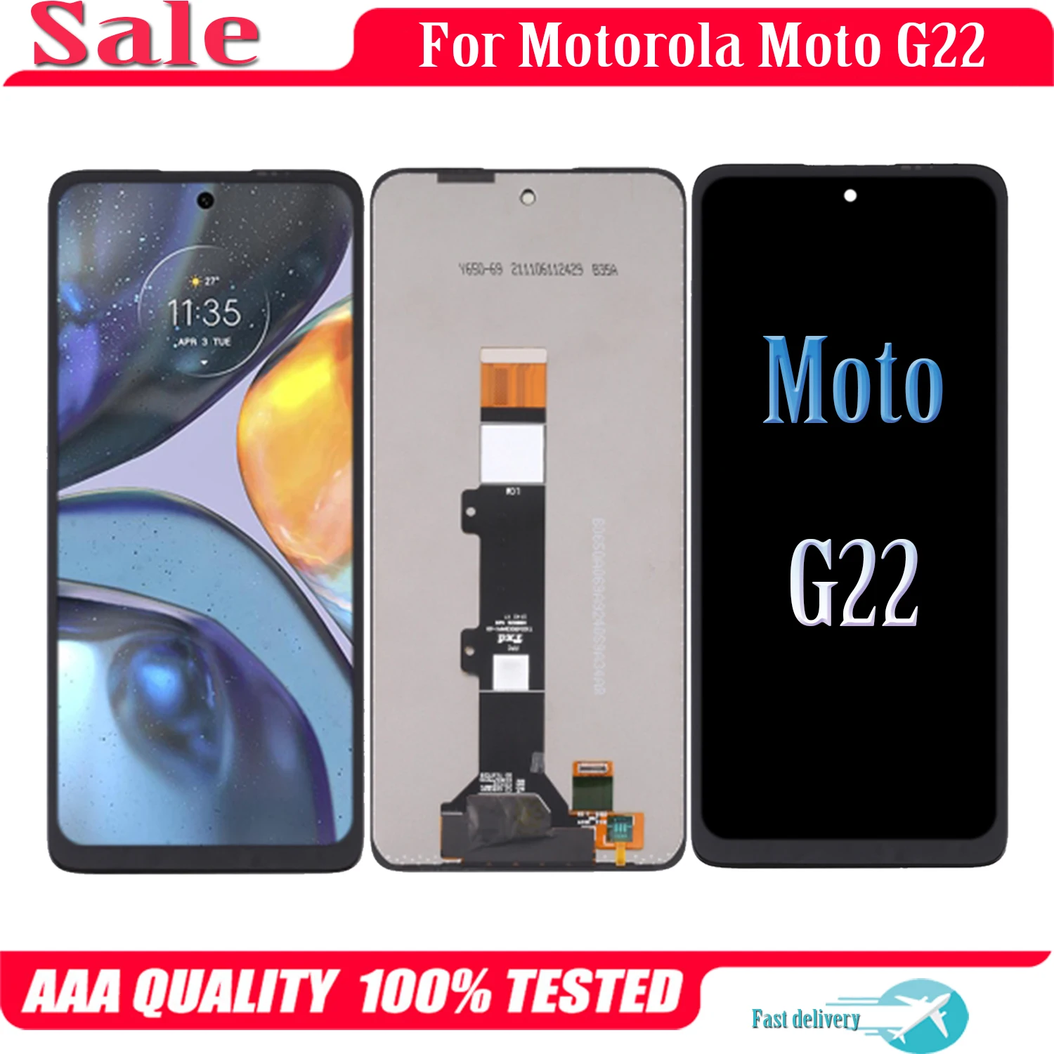 

ЖК-дисплей 6,5 ''для Motorola Moto G22 E32 E32s, сменный сенсорный экран, дигитайзер в сборе для MotoG22, оригинальный ЖК-дисплей