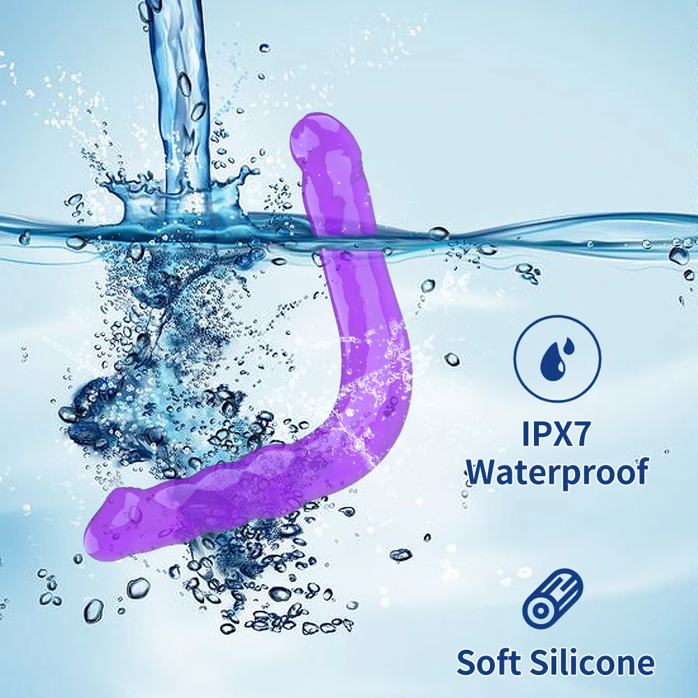 Мягкие двойные длинные фаллоимитаторы 29 см вагинальная Анальная пробка