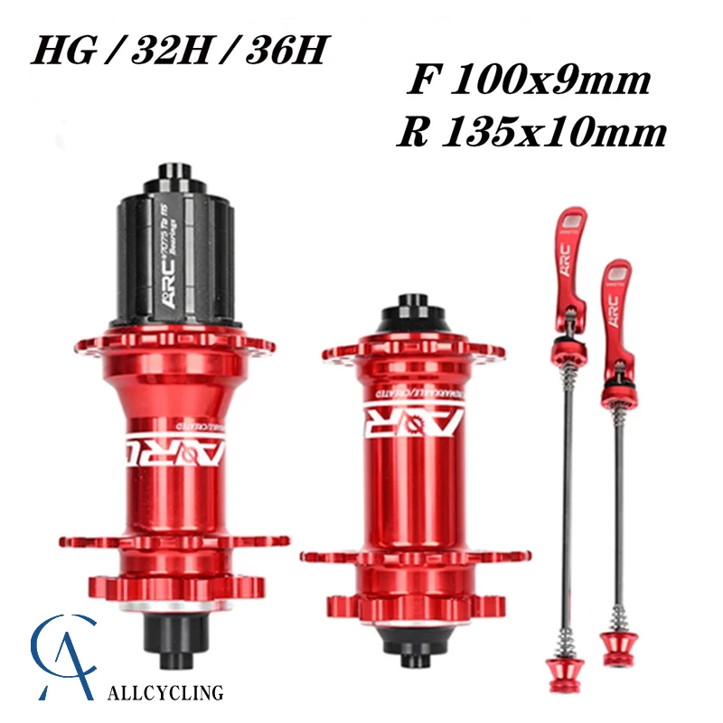 

For ARC MT006 Bicycle Hubs 32/28/36 Holes Sealed Bearing MTB Mountain Bike Hub Quick Release QR 4 Bearing For 8 9 10 11 Speed