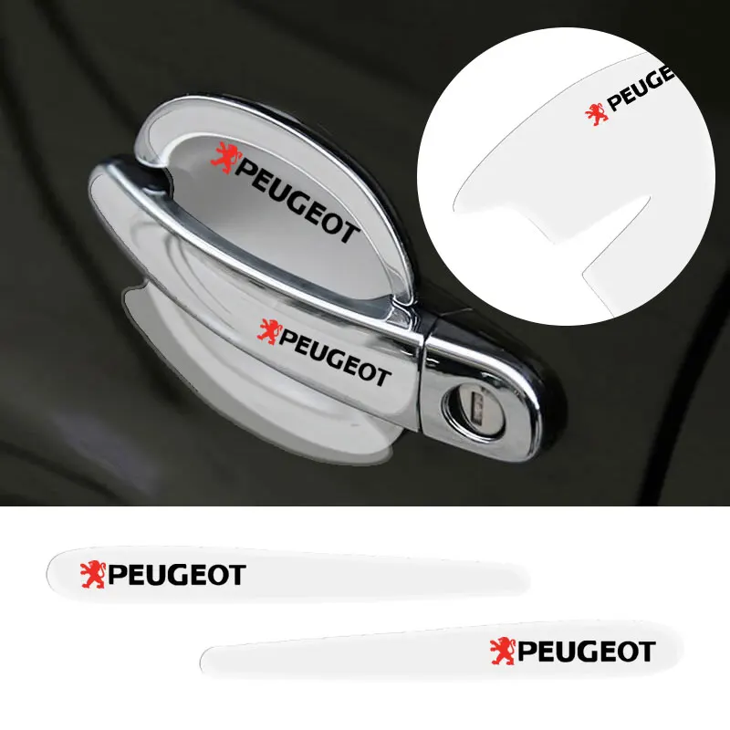 

Car Door Bowl Handle Anti-scratch TPU Stickers Clear Protection Film for Peugeot 206 307 308 3008 207 208 407 508 2008 Car Goods