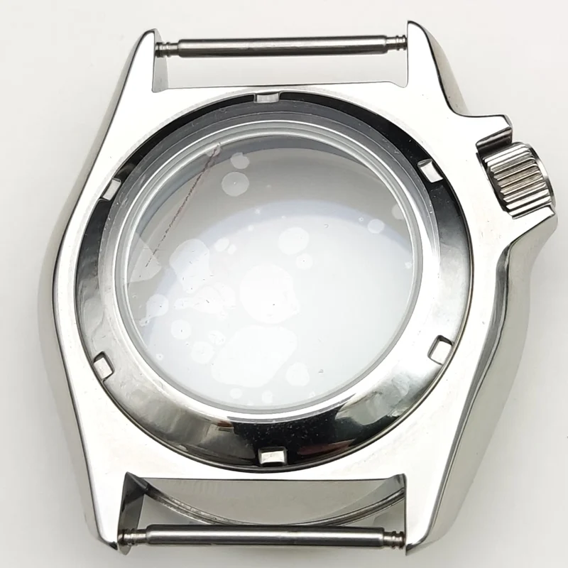 42mm NH35 Watch Case Transparent Back Cover Fit Seiko SK007 SKX009 Replace NH35 NH36 Movement Sapphire Crystal Glass Watch Cases