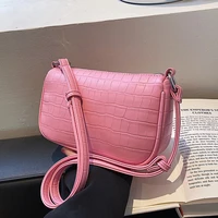 designer stone pattern cute shoulder handbags and purses fashion women bag trend luxury small crossbody bag brand pu leather sac