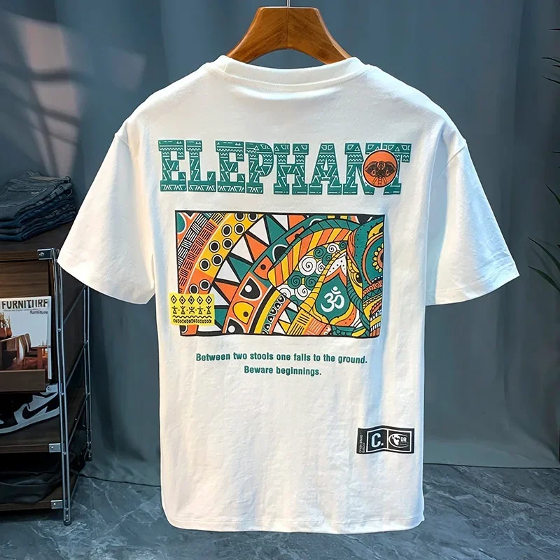 Футболка мужская с коротким рукавом свободный крой абсорбирующий дышащий топ