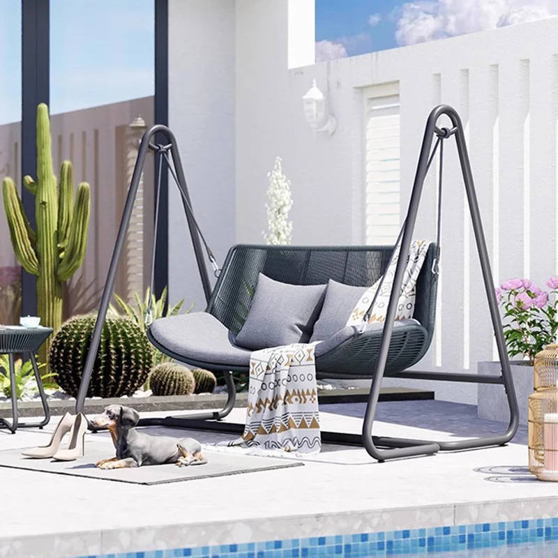 ścienny Leżak Street Patio Swings Hamak Sex Chair Shaking Garden Relax Outdoor Furniture Columpiar LLPS