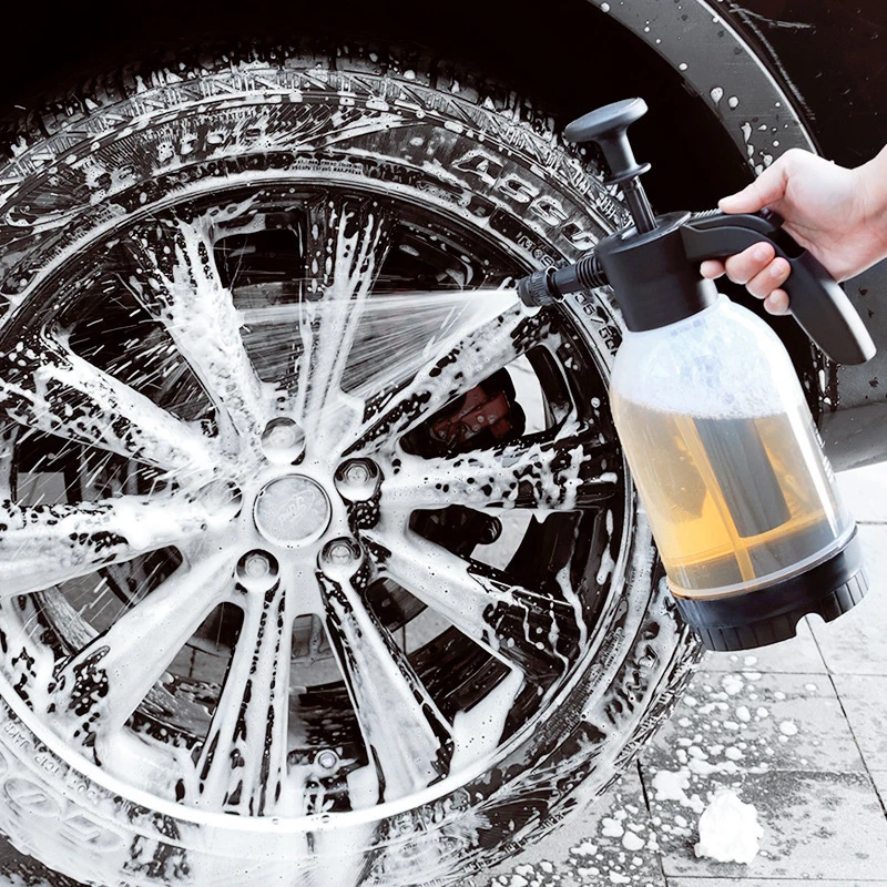 

2L Foam Sprayer Hand-held Car Wash Watering Gardening Air Pressure Spray Can Car Washer Foam Washing Tool Auto Cleaning Tools